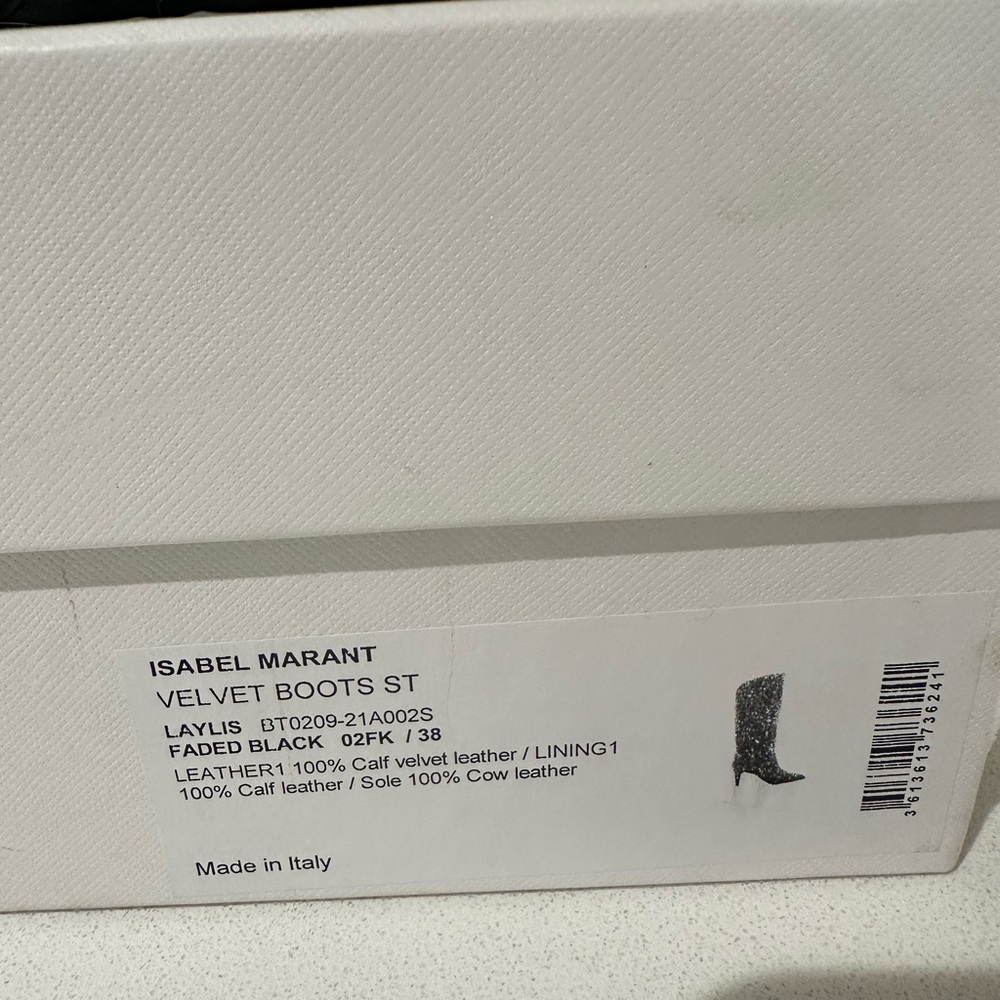 Isabel Marant Black Suede Knee-High Boots - Picture 3 of 10